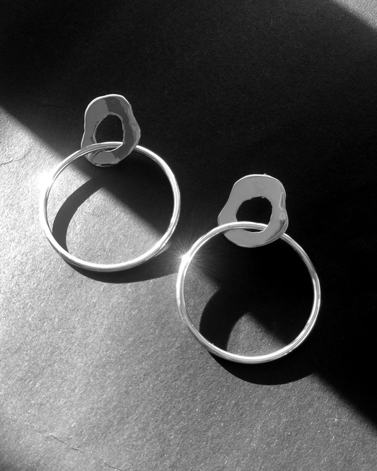 MACTZIL - Aretes en plata .925 - Dinur Estudio de Joyería