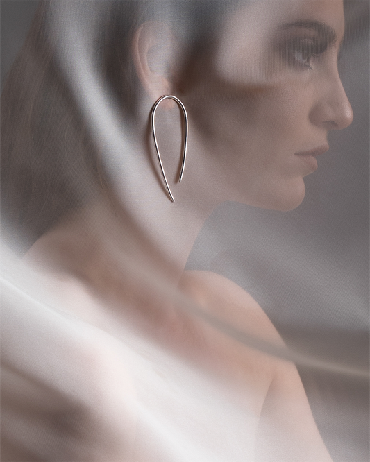 NINA - Aretes en plata .925 - Dinur Estudio de Joyería