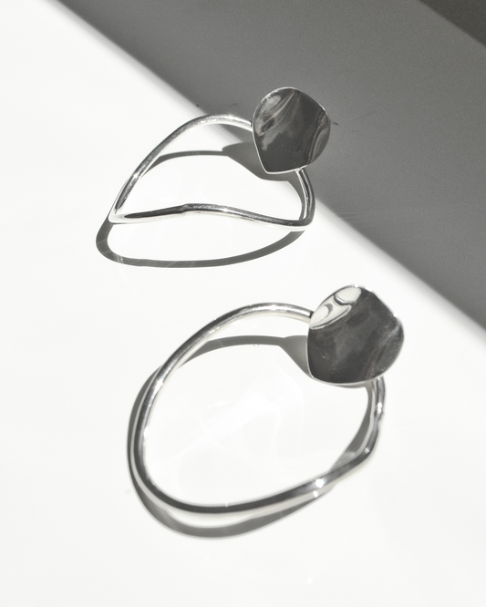 POLVO DE ROSAS - Aretes en plata .925 - Dinur Estudio de Joyería