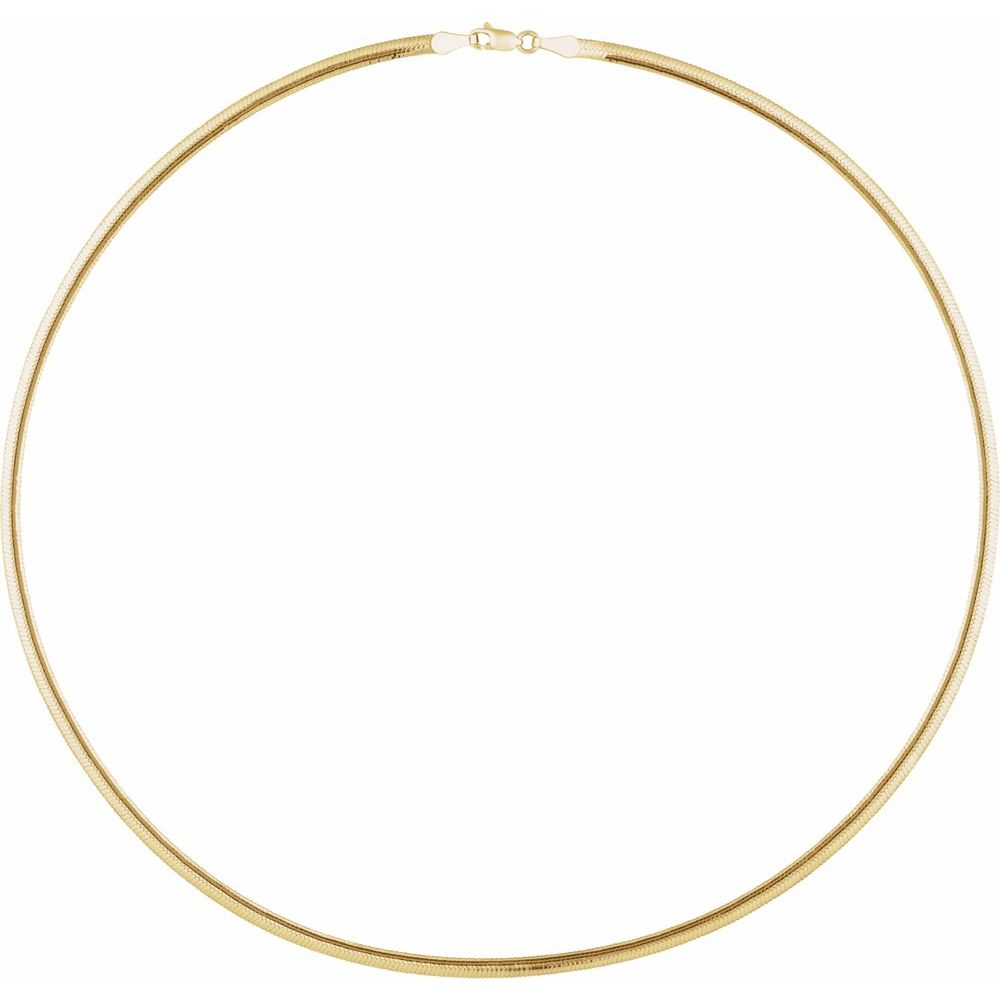SOLIS - Collar reversible en oro blanco y amarillo de 14K. - Dinur Estudio de Joyería
